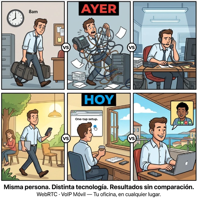 Telefonía IP móvil y WebRTC